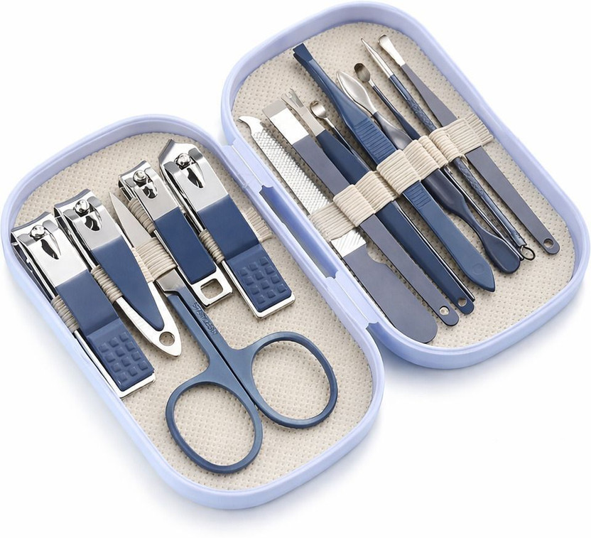 REVATAKG Stainless Steel 14 in 1 Nail Clipper Set Manicure Pliers Ear Spoon Needle