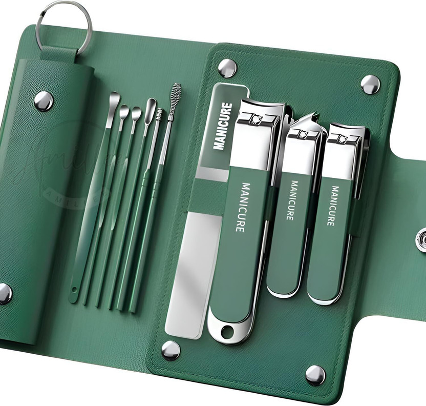 KASHTHBHANJAN 10 in 1 Nail Clipper Set Stainless Steel Nail Care Kit