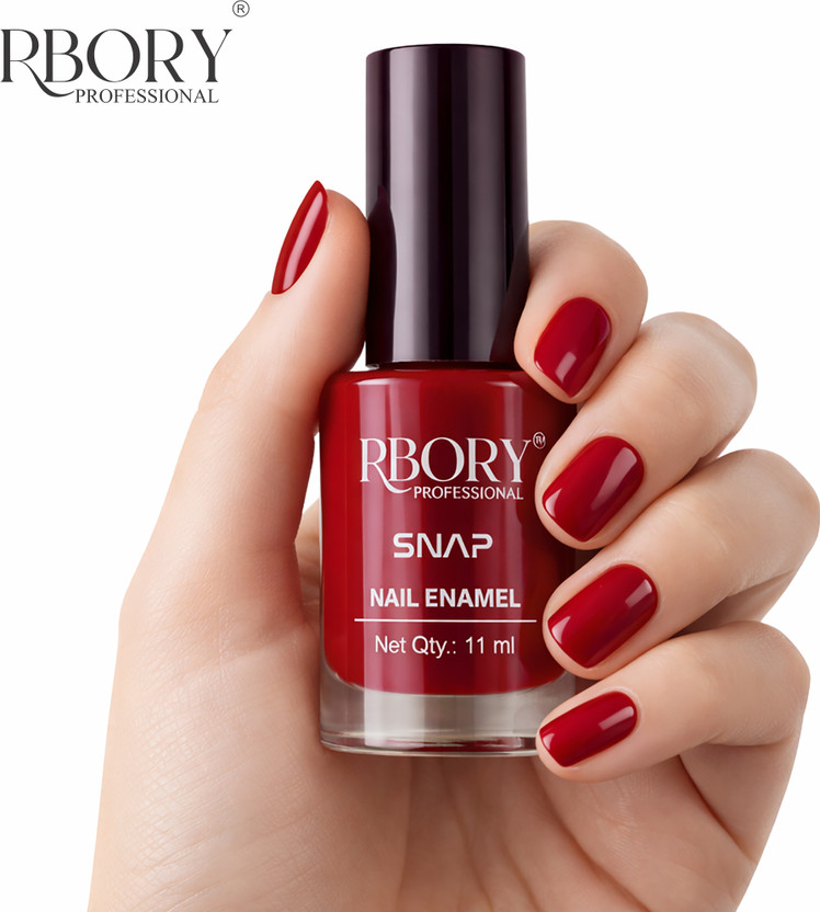 Rbory Gloss Finish Nail Enamel for Smooth Long Lasting Shine Venetian Red