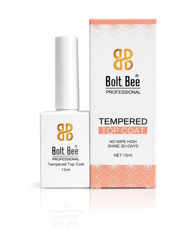 BOLT BEE Top Coat for Gel Polish High Shine Long Lasting, Scratch Resistant, UV/LED Cured Top Coat