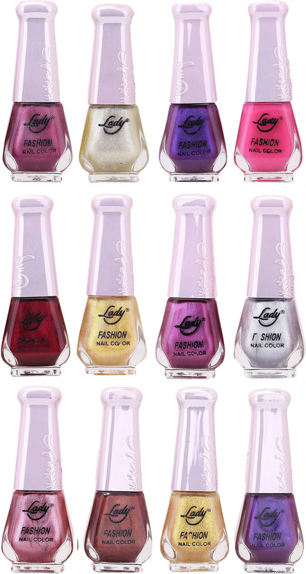Lady FASHION Nail Polish Wholesale 1412201617 Multicolor,(Pack of 12)