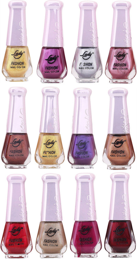 Lady FASHION Nail Polish Wholesale 1412201605 Multicolor,(Pack of 12)