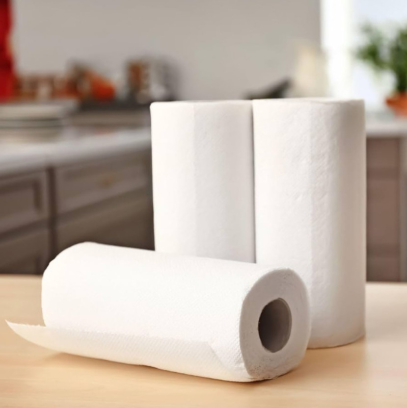 Liftoff Super Absorbent Napkin Kitchen Roll 4 Ply Kitchen Roll Tissue White Paper Napkins(2 Sheets)