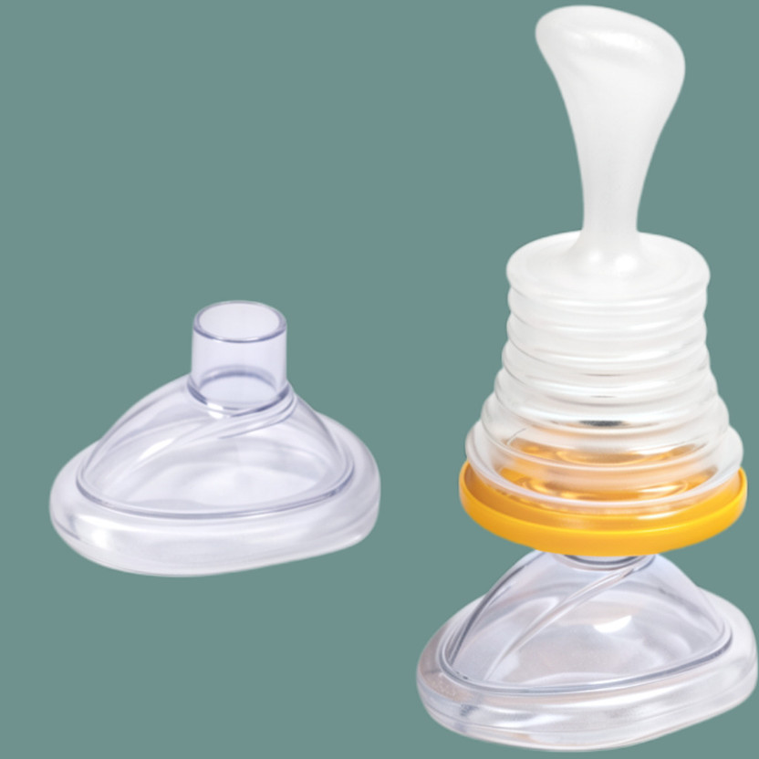 KRIMOJFAB Portable Airway Obstruction Rescue Device for Emergency Preparedness Manual Nasal Aspirator(White)
