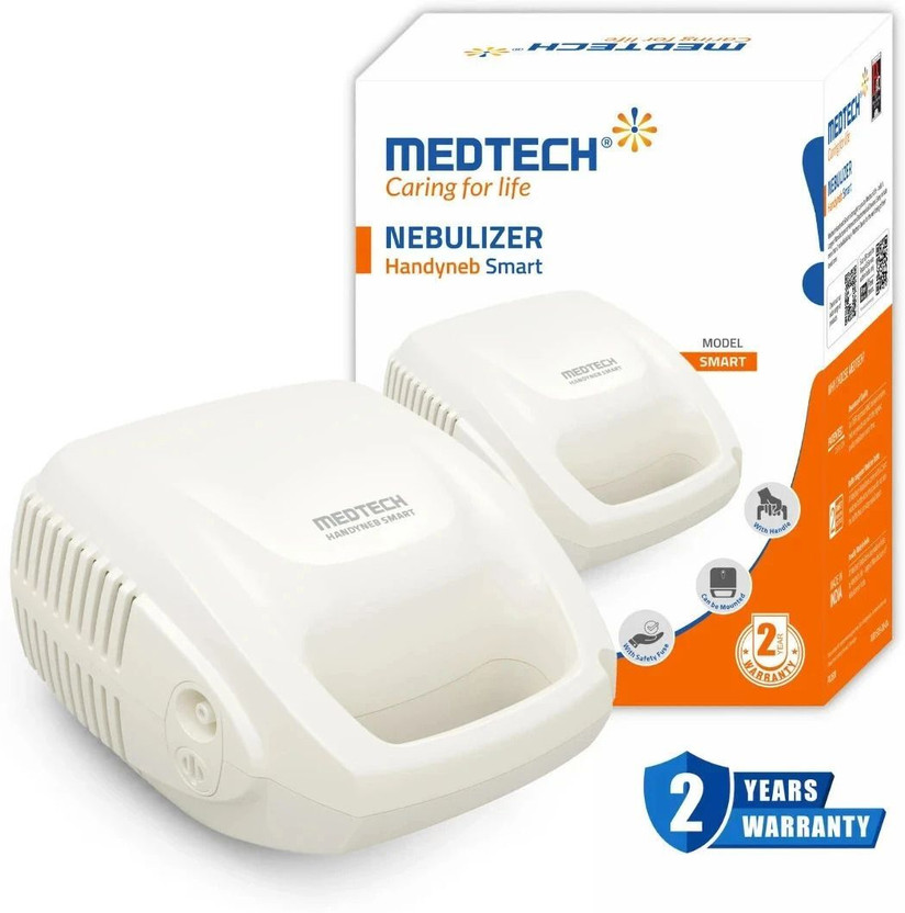 Medtech Handyneb Smart Compressor Nebulizer Machine for Adults & Kids Nebulizer(White)