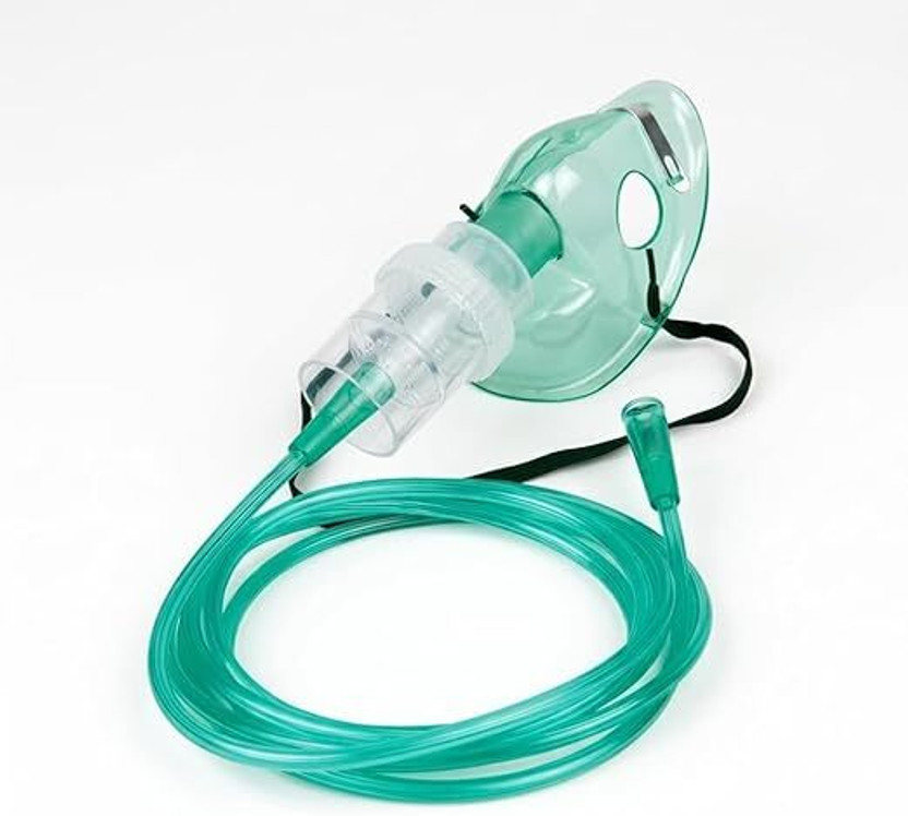 SUGITECHRA Child Nebulizer Mask Kit for Comfortable Respiratory Breathing Therapy Treatment Nebulizer(Green, Transparent)