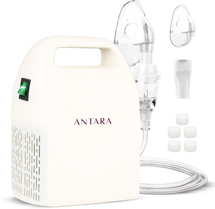 AGEasy Compact & Low Sound Compressor Machine Kit with Mouth Piece, Child & Adult Mask Nebulizer(White)