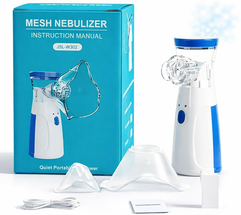 JYORESHA Nebulizer Machine for Adults and Kids, Nebulizer for Baby, 2 Working Mode Nebulizer(Blue)