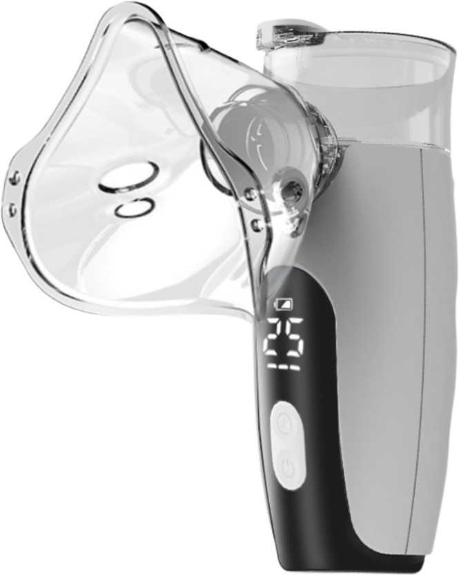 curecheck curecheck Portable Mesh Nebulizer Machine with Digital Display | Silent Operation | Nebulizer(White, Black) - Flipkart Deal