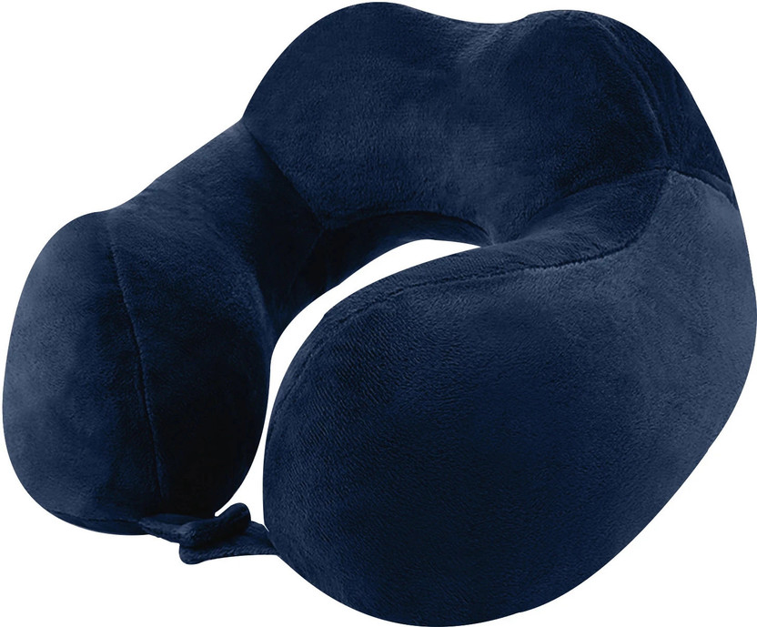 Greeli Premium Neck Pillow Airplane Travel Neck Adjustable 360 Degree Support Head Rest Neck Pillow(Navy Blue)