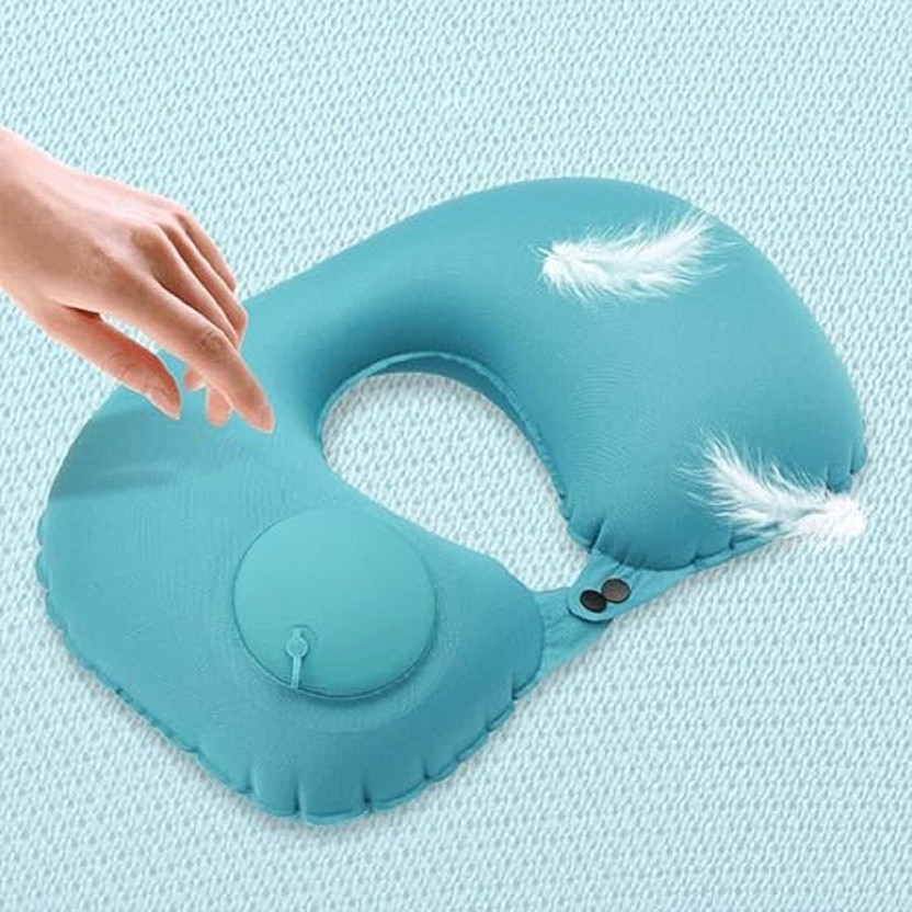 divinezon divinezon Travel Backpack Neck Pillow, Manual Press Automatic Inflatable U-Shaped Pillow Neck Pillow(white) - Flipkart Deal