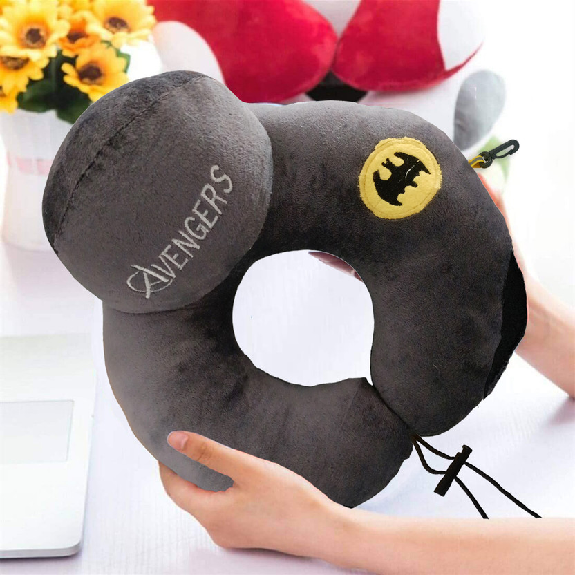 Synlark Neck U-Shape Travel Pillow for Neck Rest |Travel in Aeroplane|Car|Train|Bus Neck Pillow(Grey)
