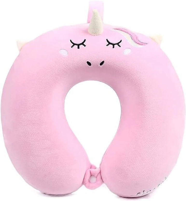 Everyonic pink embrodiery neck pillow Neck Pillow(pink)