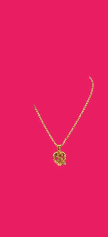 Lakshmi Lakshmi wholesale S locket Pendant Necklace for Women & Girls – Stainless Steel Chain Gold-plated Plated Alloy Chain - Flipkart Deal