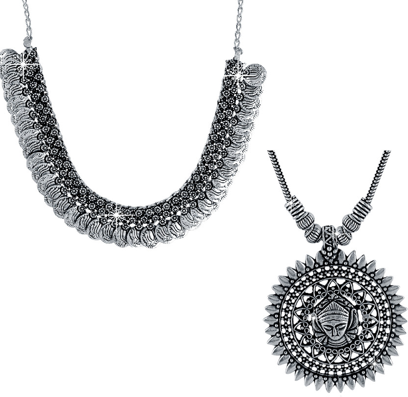Oxidised necklace flipkart clearance