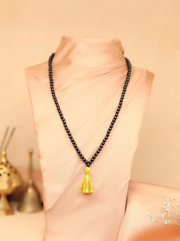 DIVINE HINDU Original Karungali Malai 108 Beads 8mm Govt Certified Black Ebony Wood Mala Wood Necklace