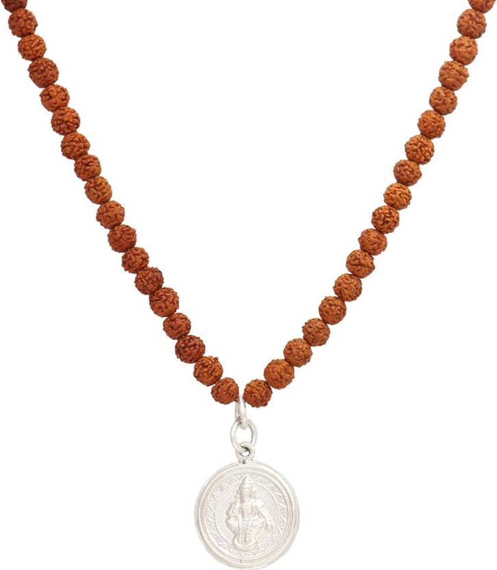 Srimathi Rudraksha Mala With Sterling Silver Ayyappan Pendent Rudraksha srimathi-rudraksha-mala-with-sterling-silver-ayyappan-pendent-rudraksha