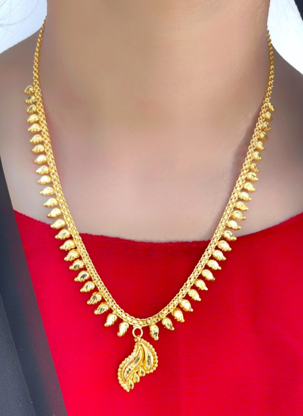 gold plated copper necklace