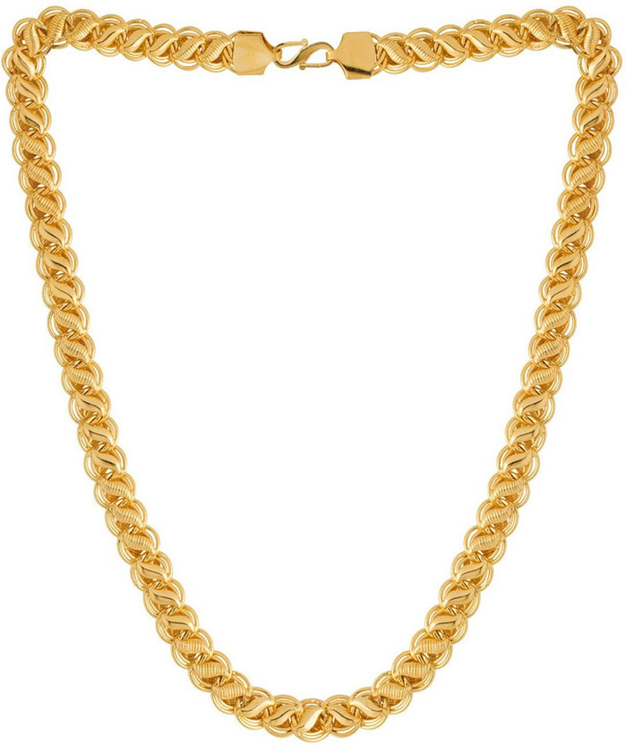 DMJ 21Inch Premium Finely Detailed Handmade Chain in Gold Plating Gold-plated Plated Stainless Steel Chain