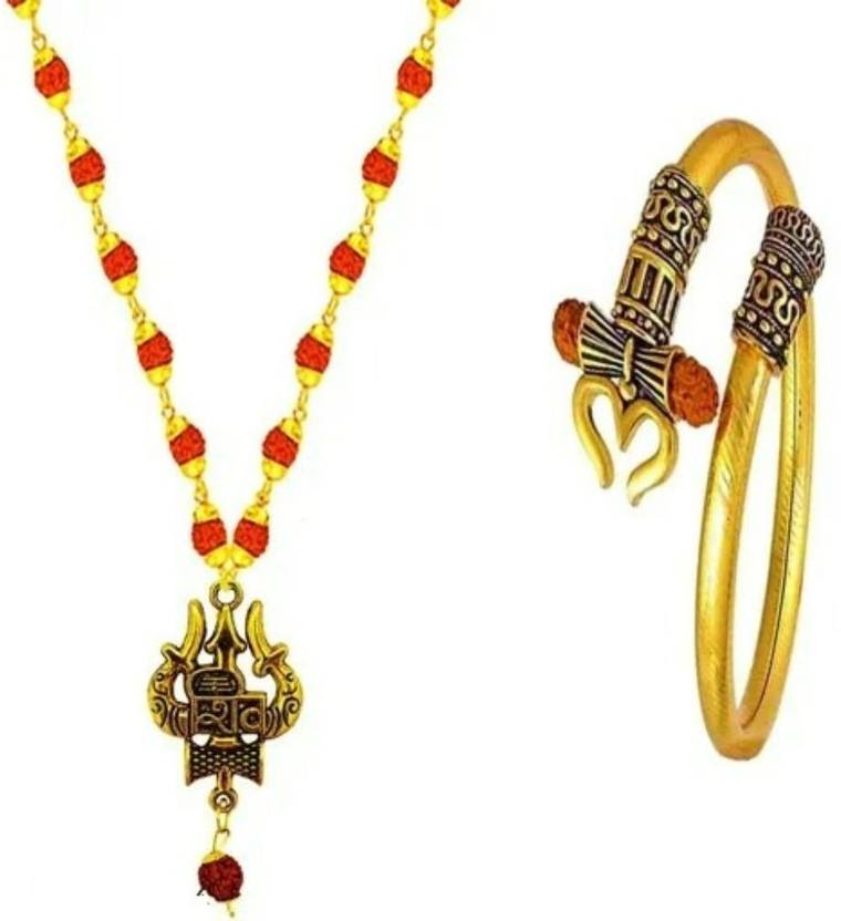 Gold trishul kada clearance