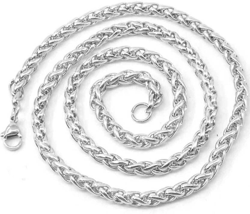 WTW Chain For Men And Women Silver Plated Stainless Steel Chain Price wtw-chain-for-men-and-women-silver-plated-stainless-steel-chain-price
