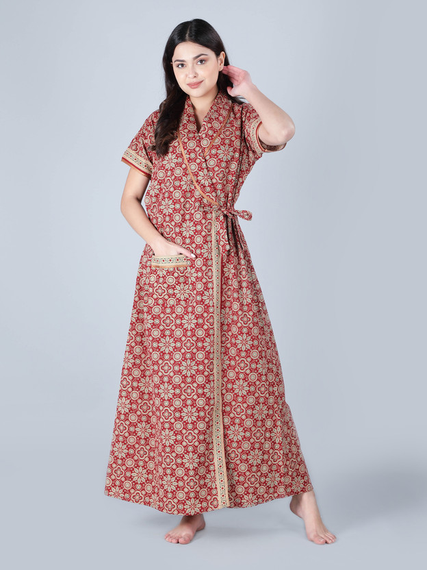 beauty Women Nighty(Maroon)
