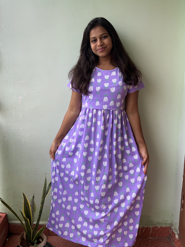 MITOS Women Maternity/Nursing Nighty(Purple)