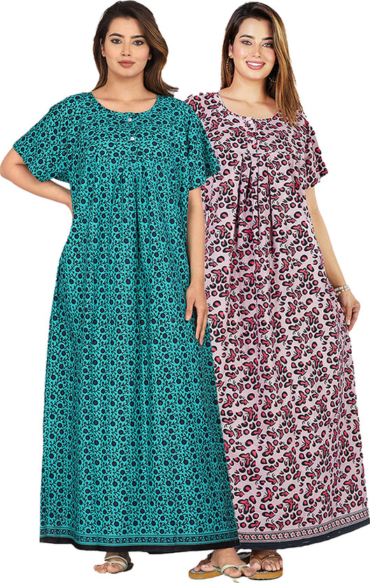 Kuruti Kuruti B Sheets Women Nightdress(Multicolor) - Flipkart Deal