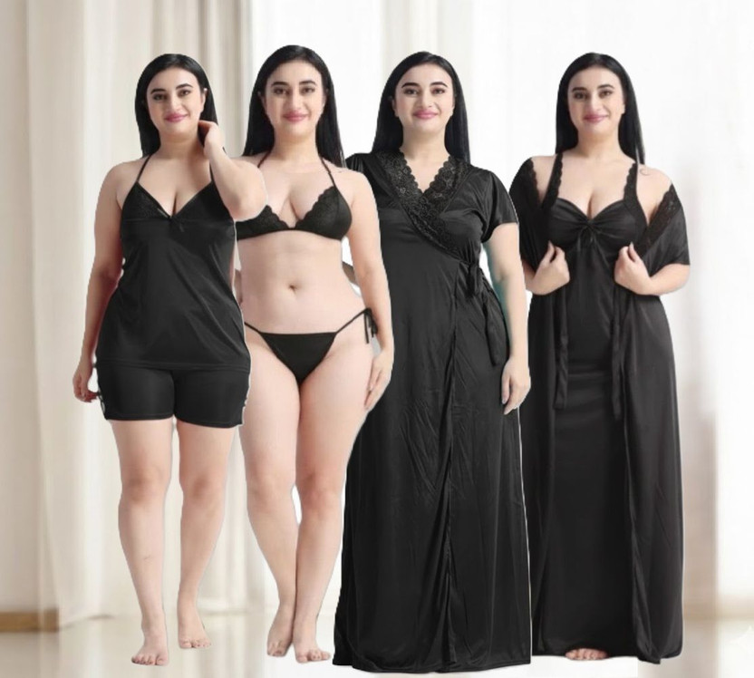 XPIOX XPIOX Women Nighty(Black) - Flipkart Deal