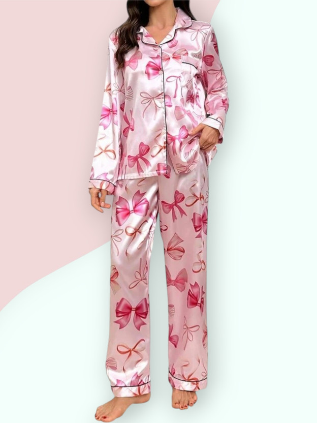 Rd Rd Fashion Hubs Women Nighty Set(Pink) - Flipkart Deal