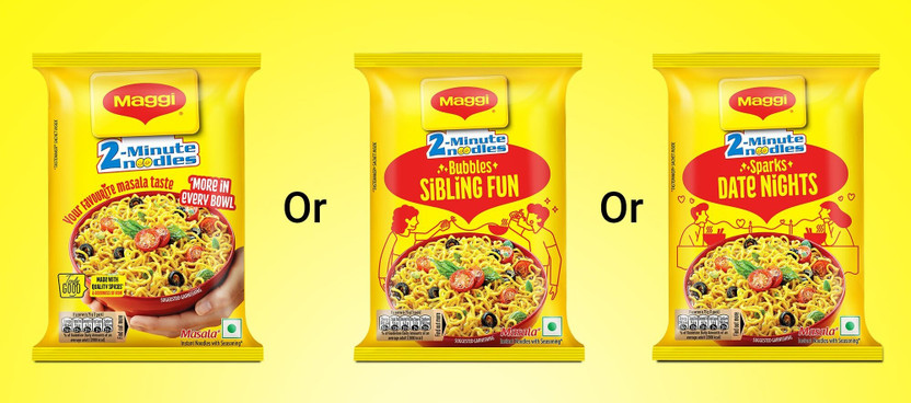 Maggi Pack of 3 Instant Noodle Snack with Rich Masala Seasoning and Familiar Taste Instant Noodles(3 x 23.33 g)