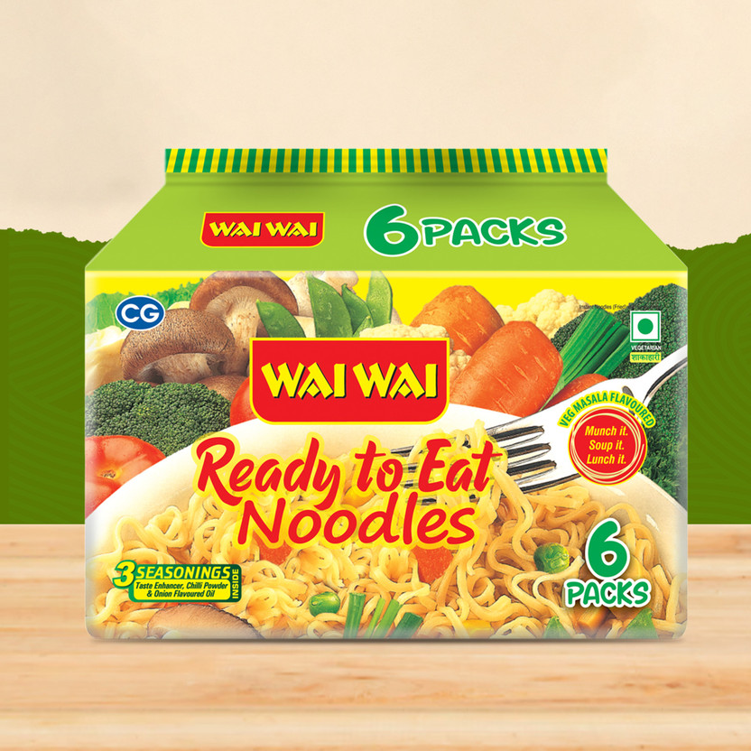 Wai Wai Veg 6 In 1 Instant Noodles(420 g)