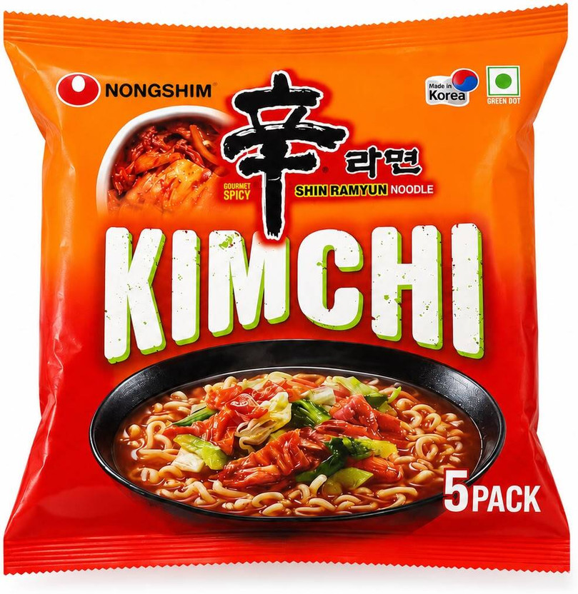 Nongshim nongshimkimchi Instant Noodles(5 x 120 g)