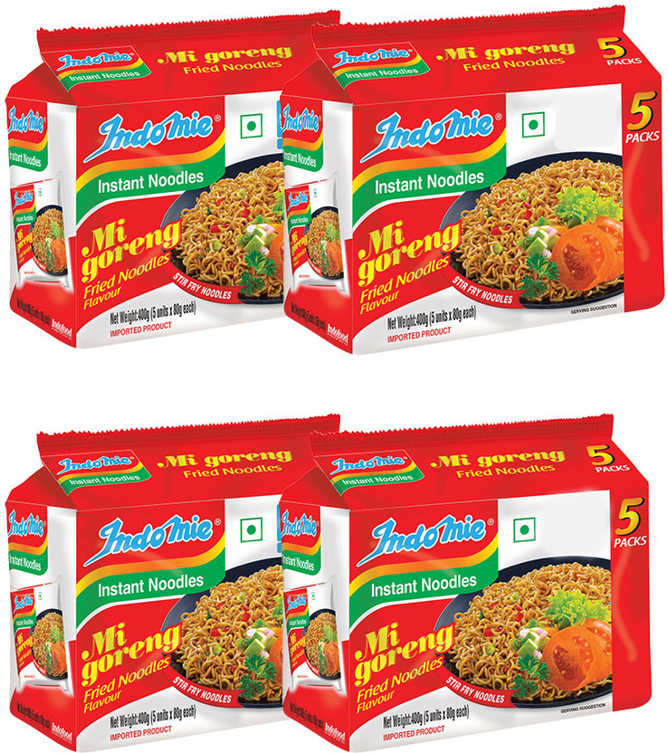 indomie Mi Goreng-PACK OF 20 Instant Noodles Vegetarian(40 x 1.88 g)