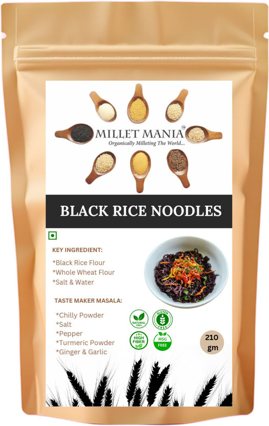 Millet Mania Black Rice Millet Noodles Instant Noodles(210 g)