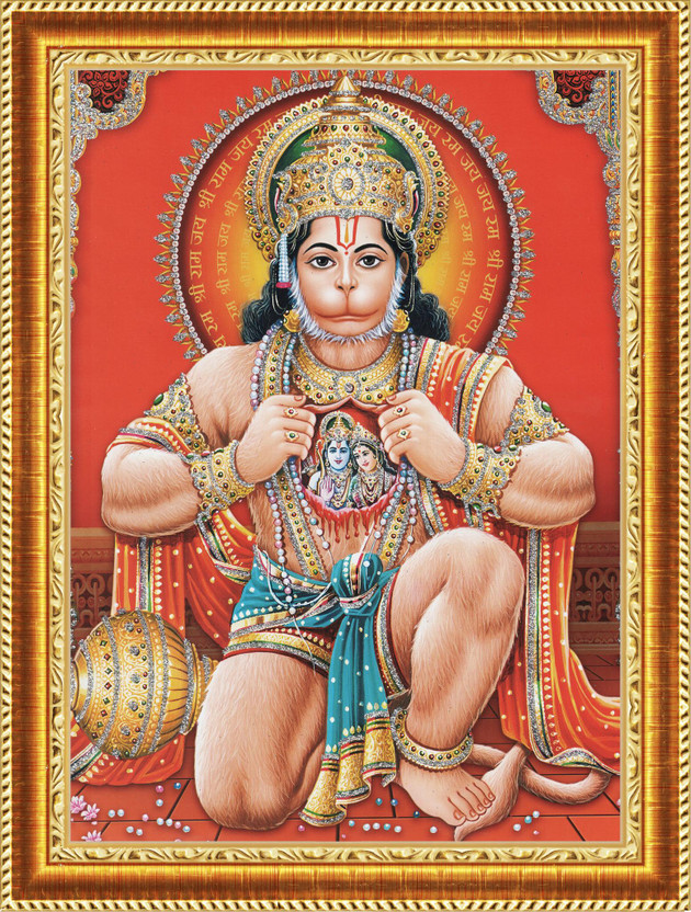 craftery Lord Hanuman Ji 383 inch Digital(Golden)