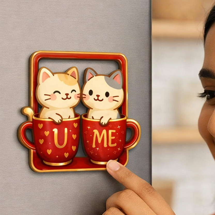 Art Street MDF Wall Photo Frame(Red, 1 Photo(s), Valentine’s Day Gift for Couples Girlfriend Boyfriend Romantic Couple Gift Idea)