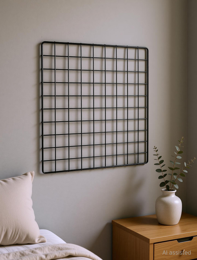 Franklite Franklite Steel Wall Photo Frame(Black, 20 Photo(s), DIY Steel Grid Photo Frame for Wall [40 * 40 cm] Clip Holder Photo Frame,Multi Functional Creative Mesh Wall Grid) - Flipkart Deal