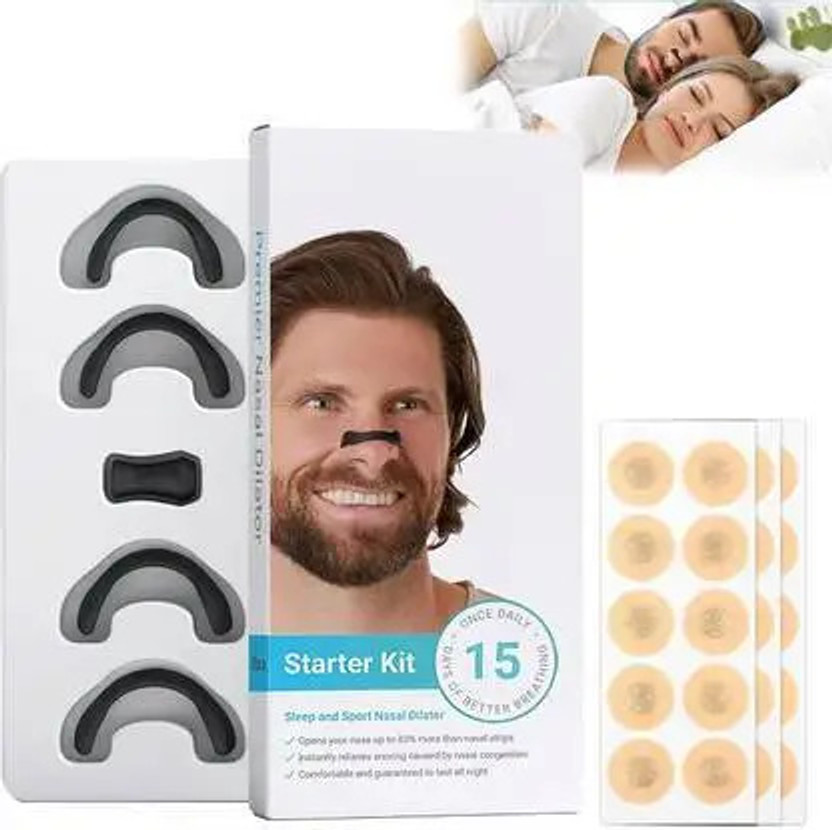 SOUTSU Breathing Nasal Strip Starter Kit Sugar Control Acupressure Nose Shaper Nose Shaper(Pack of 15)
