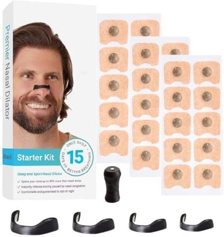 SEVENSPACE Breathing Nasal Strip Starter Kit Sugar Control Acupressure count-15 Nose Shaper(Pack of 1)