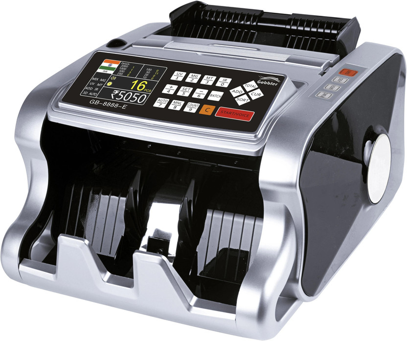 GOBBLER GOBBLER GB 8888-E Mix Note Value Counting Machine with Fake Note Detection Fully Automatic Note Counting Machine(Counting Speed - 1000 notes/min) - Flipkart Deal