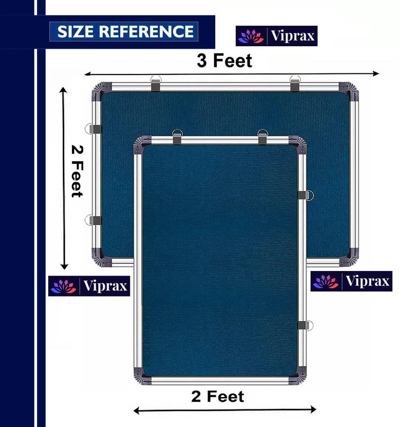 Viprax Non Magnetic 3X2 Feet Premium Material Blue Notice Board viprax-non-magnetic-3x2-feet-premium-material-blue-notice-board