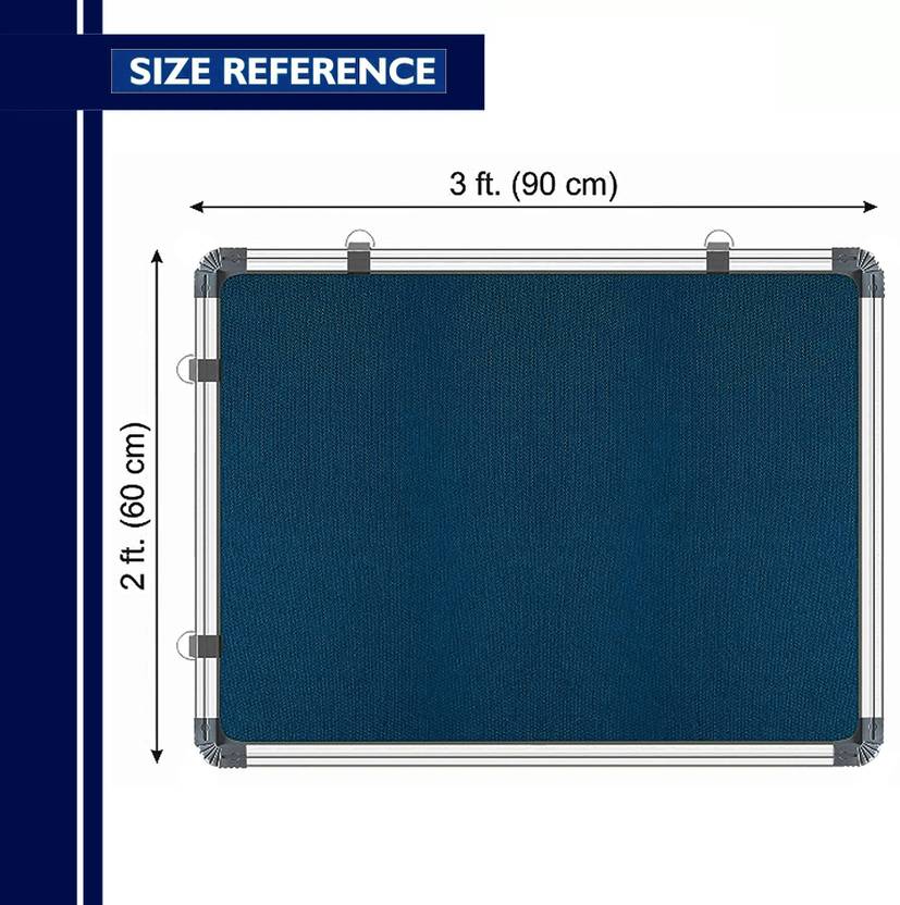 Viprax Notice Board 2x3 ft / Pin Up Display Board with 50 pins for