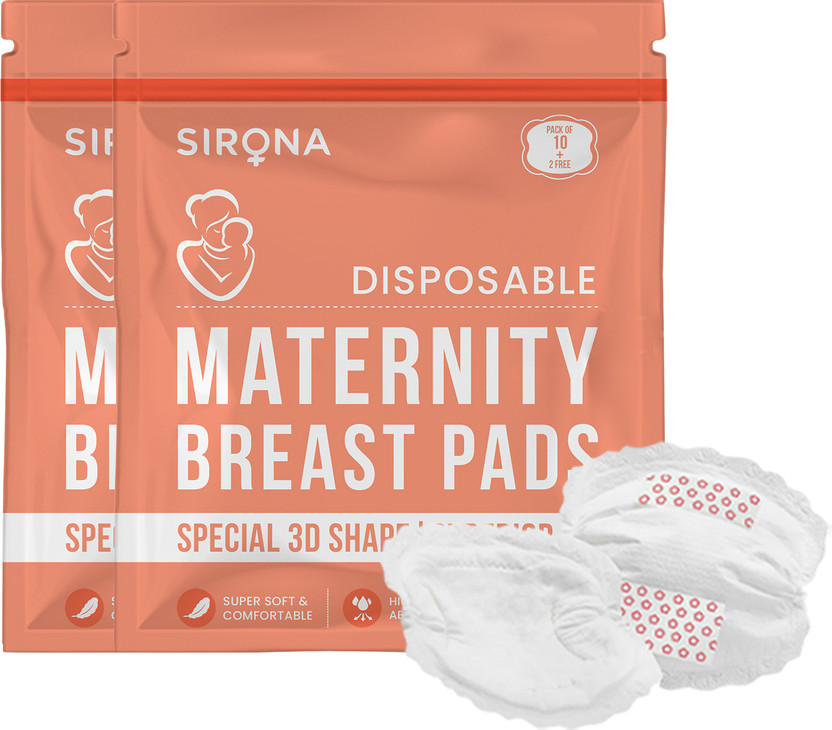 SIRONA Disposable Maternity Nursing Breast Pad for Women Nursing Breast Pad(Pack of 24)