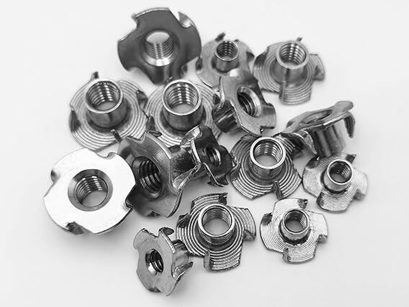 MOHTASHIM Nut ( M5 ) T-Nut Ideal for Wood, Particle & Composite Materials 100pcs(zinc)