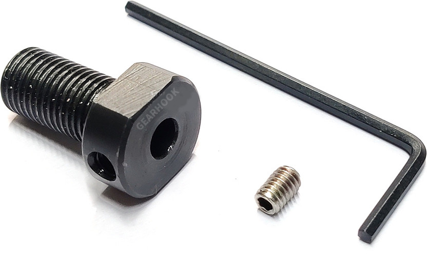 GEARHOOK Nut & Bolt Set DC 775 Motor 5mm Shaft Adapter For Drill Chuck (775 MOTOR ADAPTER)(Steel)