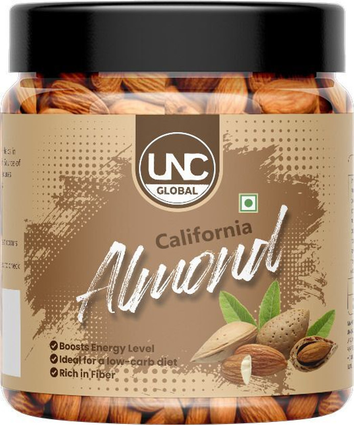 UNC GLOBAL California Almonds | California Badam | Badam Dry Fruits Almonds(1 x 100 g)