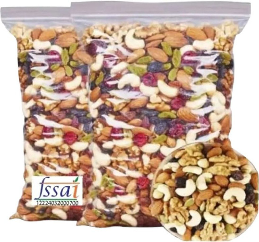 Mv platter Mix dryfruits mixed nuts Trail mix Panchmeva Premium Good for health 500gm.-DF1 Cashews, Assorted Nuts, Assorted Fruits & Nuts, Almonds, Apricots(1 x 500 g)