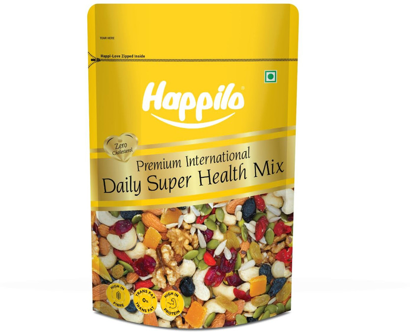 Happilo Premium International Daily Super Health Mix 160gm Assorted Seeds & Nuts(1 x 160 g)