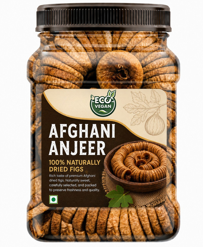 eco vegan Dried Figs | Anjeer Dry Fruit | Naturally Sweet Dried Fruit for Snacking Figs(1 x 250 g)